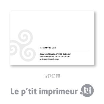 Carte de visite Guingamp | Le p'tit imprimeur.bzh