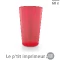 Gobelet plastique réutilisable 60 cl | Impression 1 couleur Couleur du gobelet : Rouge translucide