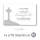 Carte de remerciements Ile des Morts - Format 128 x 82 mm