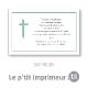 Carte de remerciements Saint-Nicolas - Format 128 x 82 mm